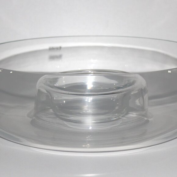 Crystal Dipping Bowl | Contemporary Design Chip & Dip Bowl | Polish Crystal - Picture 4 of 5